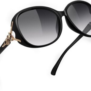 Women's Oversized Polarized Sunglasses UV400 Outdoor Trendy Large Rectangle UV Protection Sun Glasses for Ladies Driving Shopping